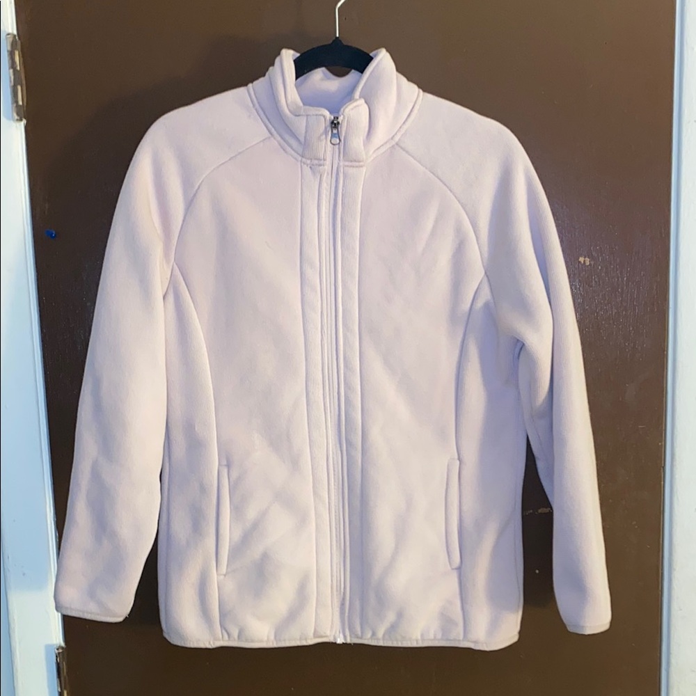 💋 Time and Tru Women's pink Sweater Fleece Full-Zip Jacket